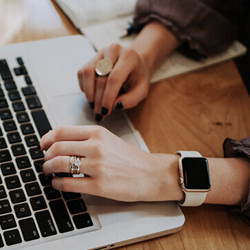 Lady on Laptop