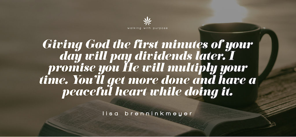 Give God your day Bible study